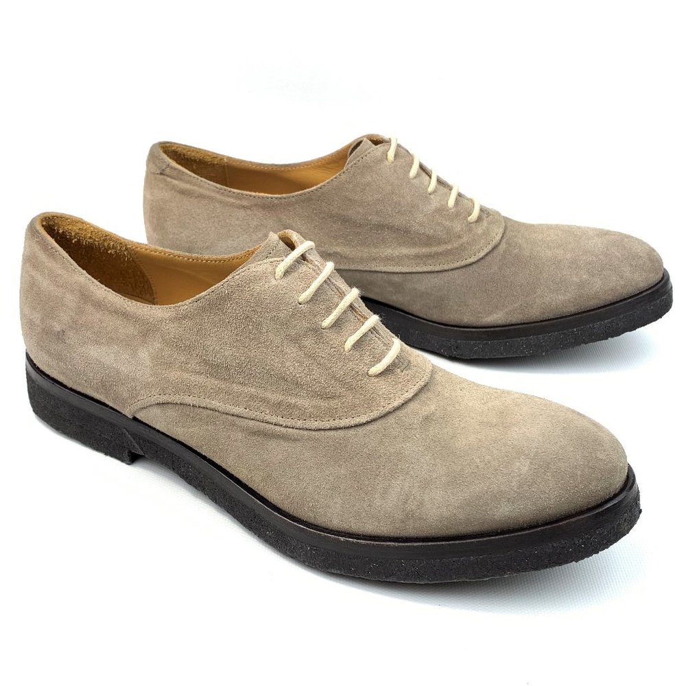 Giorgio Armani Women's Lace Up Suede Flat Oxfords